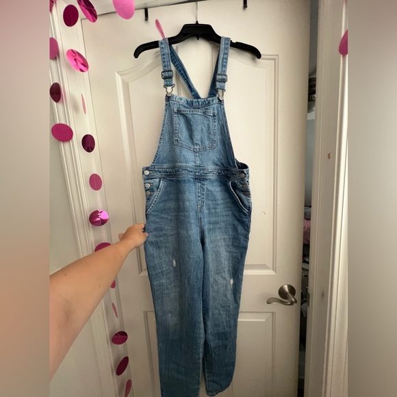 Cat and Jack Light wash overalls girl’s XL 14 / 16 - Picture 5 of 5